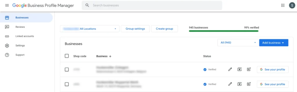 Google Business Profiles (GBP)